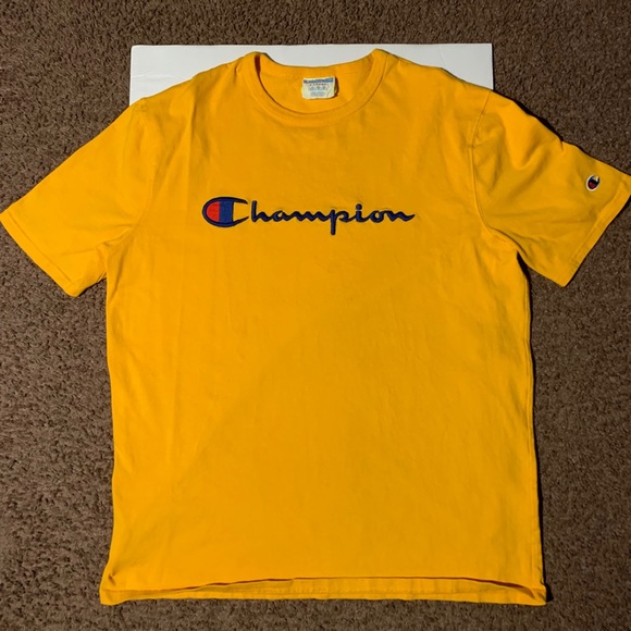 champion shirts yellow